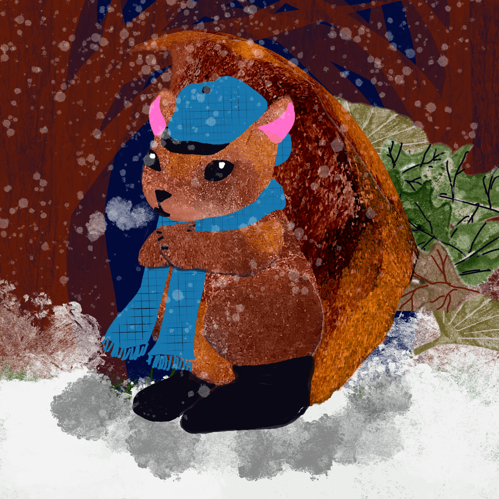 Snappy Squirrel Scrollybooks cover with cartoon squirrel learning about saving money